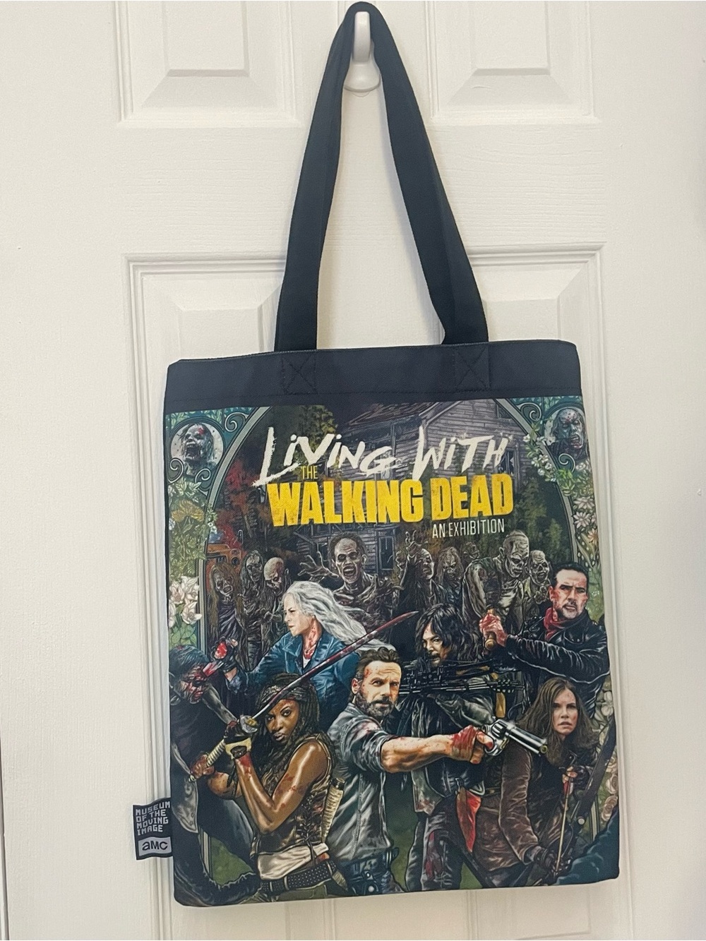 'Living With The Walking Dead' Tote Bag, Museum of Moving Image Exhibition Merch